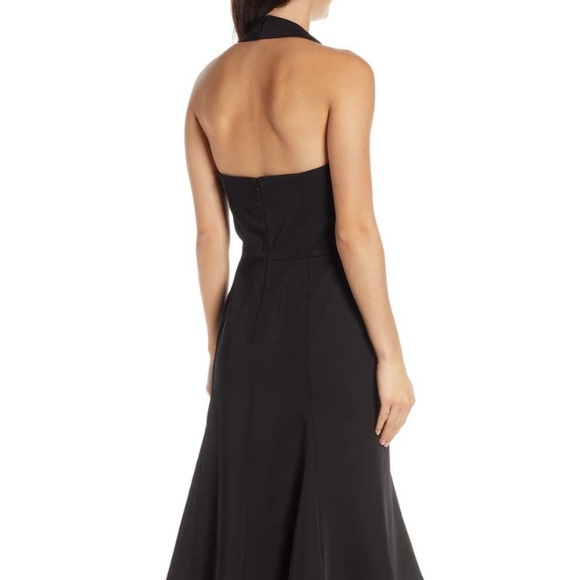 NORDSTROM Halter Cowl Neck Fit & Flare Dress - Picture 8 of 8